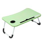 Mesa Notebook Verde Ventilador Luminaria Usb Mesa Cafe Manha
