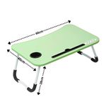 Mesa Notebook Verde Ventilador Luminaria Usb Mesa Cafe Manha