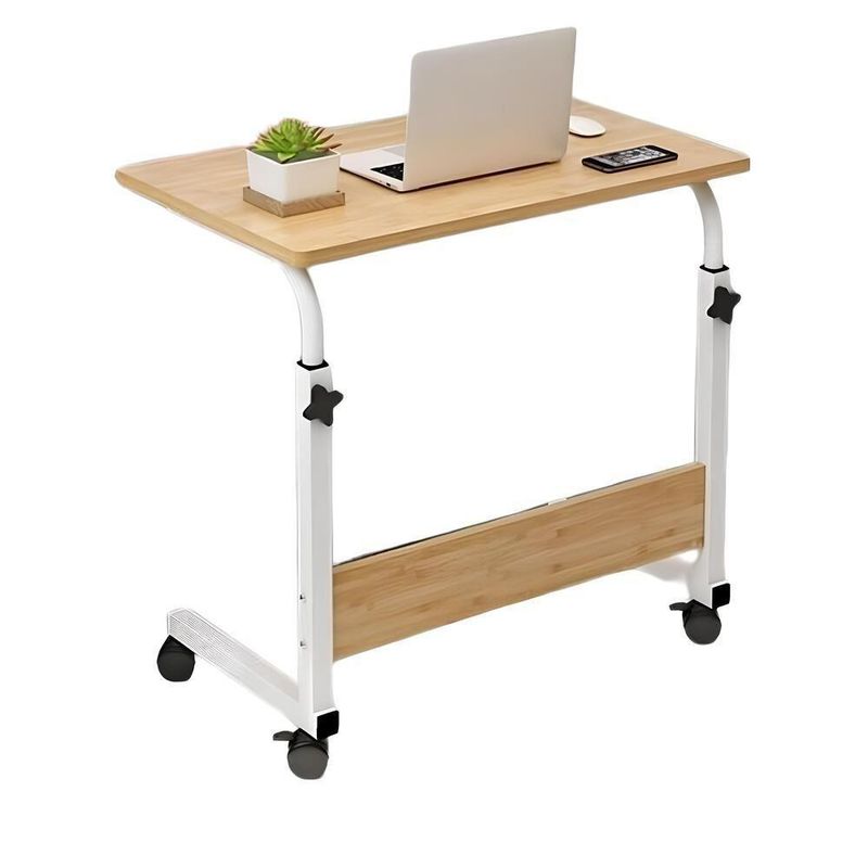 Mesa Multiuso Notebook Estudo Com Altura Regulavel Rodinhas