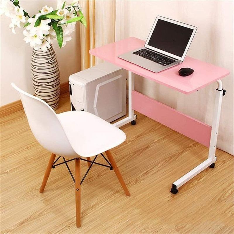 Mesa Multiuso Escrivaninha Altura Ajustavel Notebook - Rosa