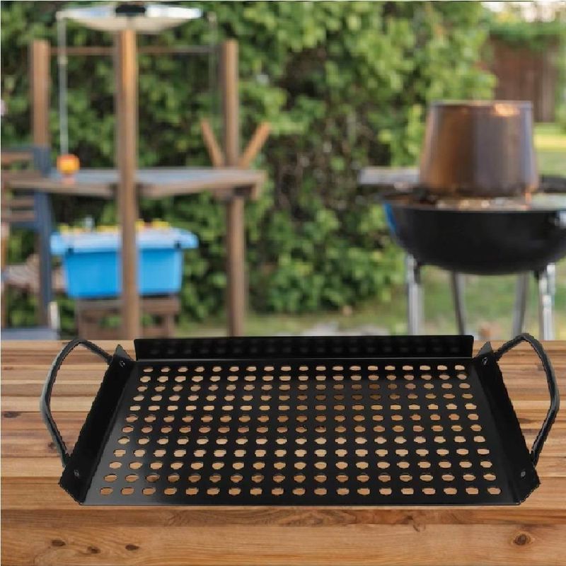 Grelha Churrasqueira Grill Alça Preta Assadeira Churrasco