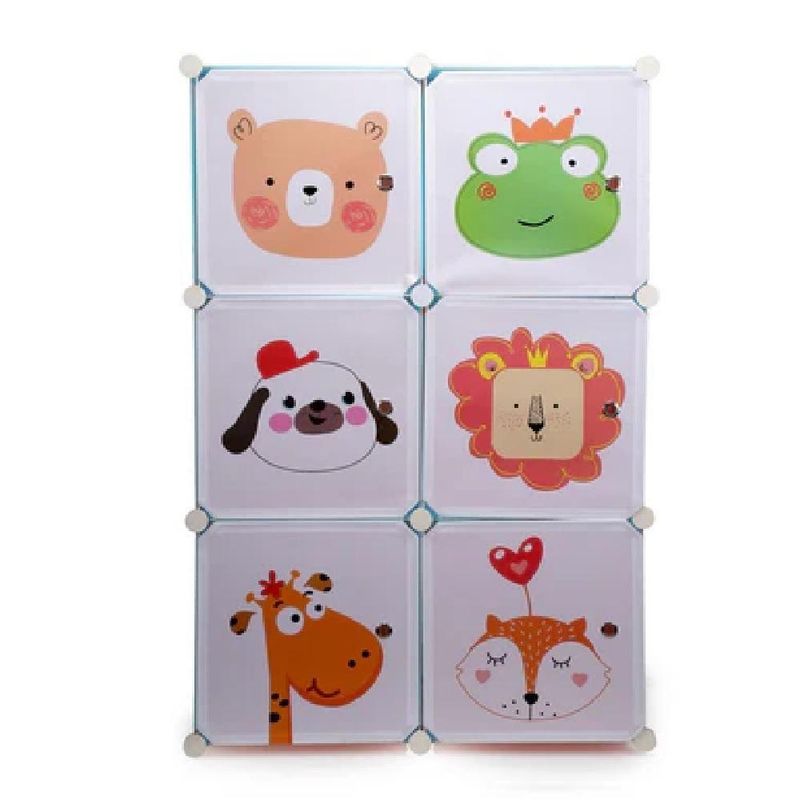 Guarda Roupa Infantil Armario Modular 6 Portas Organizador
