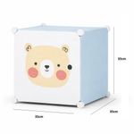 Armário Infantil 6 Portas Modular Roupas Brinquedo Sapato