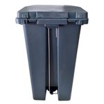 Lixeira Plástica Com Pedal 20l Cinza Banheiros Cozinhas - Nobre