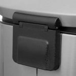 Lixeira De Pedal 5l Em Inox Com Balde Interno Removível