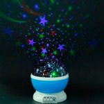 Luminária Decorativa Projetor De Estrelas 360º Ambientes E Eventos | Galaxy Star Master Azul