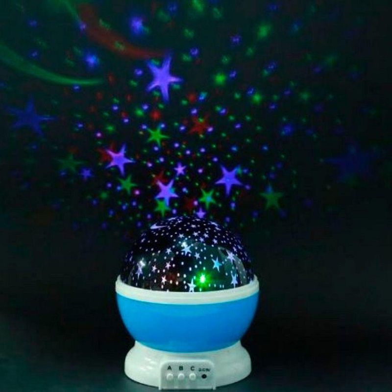 Luminária Decorativa Projetor De Estrelas 360º Ambientes E Eventos | Galaxy Star Master Azul