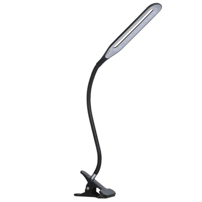 Luminária Led Mesa Alto Brilho Portátil Presilha Usb Notebook Leitura Preto