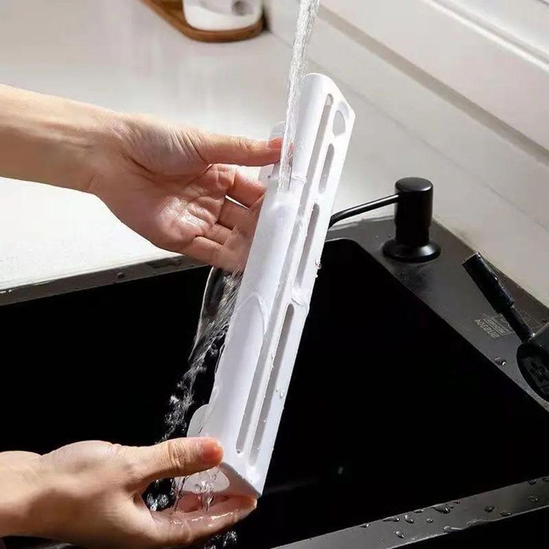 Suporte De Cozinha Porta Talheres Facas Faqueiro 6 Ganchos - Azul
