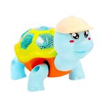 Tartaruga Brinquedo Infantil Dançante Som Luz Crianças Bebe Interativoc/Luz E Música Para Bebês Azul