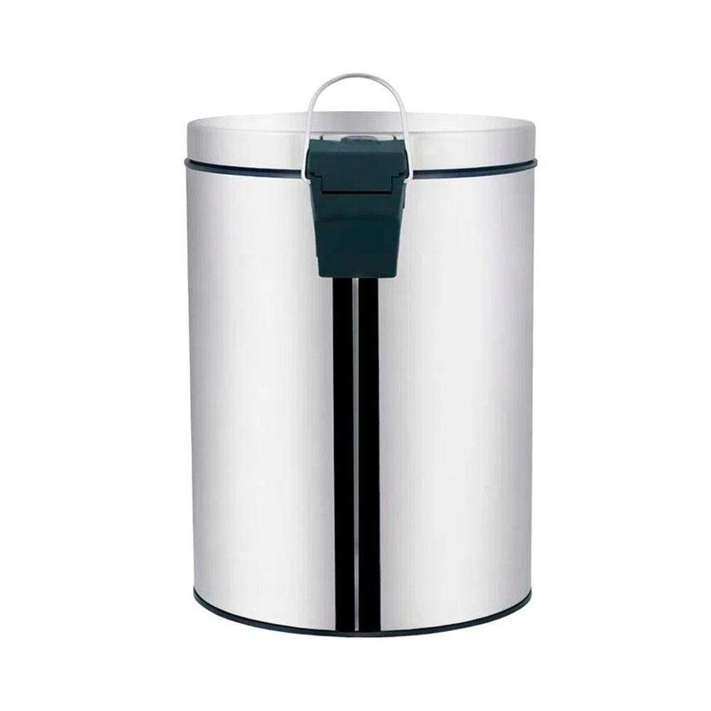 Lixeira Em Aço Inox Com Pedal E Balde Removível 5l ágata