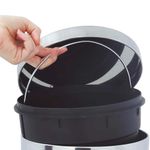Lixeira Em Aço Inox Com Pedal E Balde Removível 5l ágata