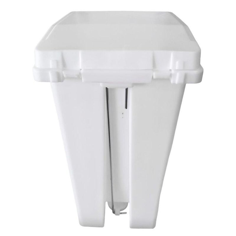 Lixeira Plástica Com Pedal 20l Branca Banheiros Cozinhas - Nobre