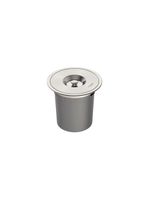 Lixeira de Embutir Tramontina Clean Round em Aço Inox com Balde Plástico 5 L
