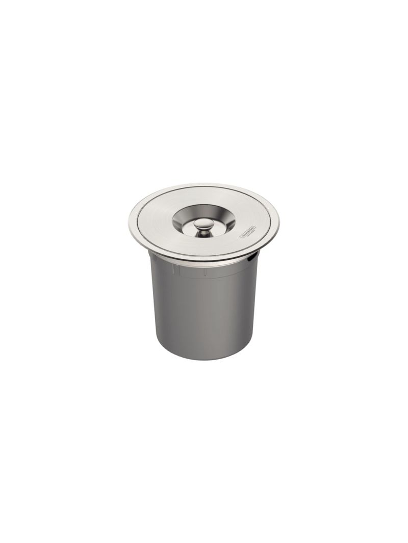 Lixeira de Embutir Tramontina Clean Round em Aço Inox com Balde Plástico 5 L