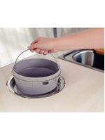 Lixeira de Embutir Tramontina Clean Round em Aço Inox com Balde Plástico 5 L