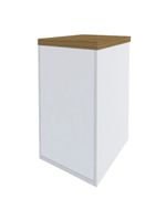 Gaveteiro Para Escritório Home Office 2 Gavetas Orly A02 Olmo Branco - Lyam Decor