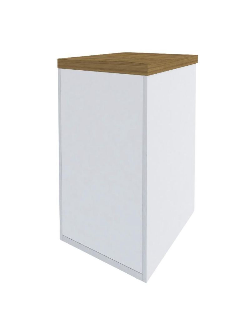 Gaveteiro Para Escritório Home Office 2 Gavetas Orly A02 Olmo Branco - Lyam Decor