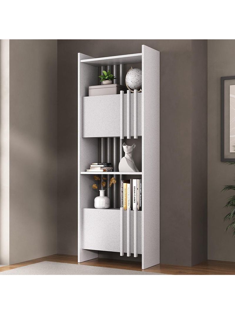 Estante Para Escritório Home Office Multiuso 2 Portas Sheld A02 Terraza - Lyam Decor