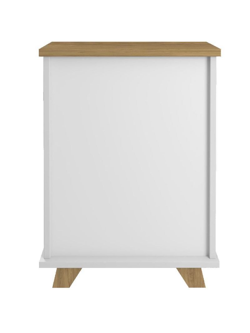 Gaveteiro Para Escritório Home Office 2 Gavetas Diem A02 Olmo Branco - Lyam Decor