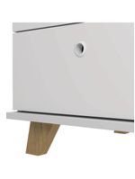 Gaveteiro Para Escritório Home Office 2 Gavetas Diem A02 Olmo Branco - Lyam Decor