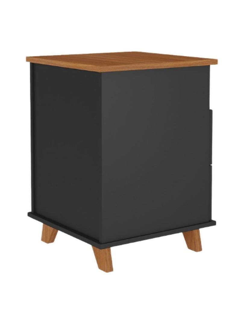 Gaveteiro Para Escritório Home Office 2 Gavetas Diem A02 Freijó Preto - Lyam Decor