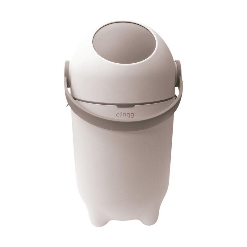 Lixeira para Fraldas Mágica Antiodor 10L Vedação Total Branco Infantil