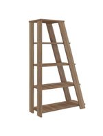 Estante Para Escritório Home Office Multiuso 5 Prateleiras Star A02 Nogal - Lyam Decor