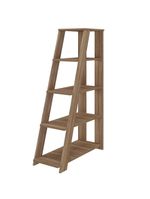 Estante Para Escritório Home Office Multiuso 5 Prateleiras Star A02 Nogal - Lyam Decor