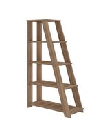 Estante Para Escritório Home Office Multiuso 5 Prateleiras Star A02 Nogal - Lyam Decor