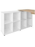 Mesa Para Escritório Escrivaninha Home Office Nero A02 Carvalho Branco - Lyam Decor