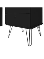 Mesa Para Escritório Escrivaninha Home Office Versa A02 Freijó Preto - Lyam Decor