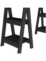 Mesa Para Escritório Escrivaninha Home Office Art A02 Olmo Preto - Lyam Decor