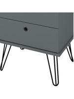 Mesa Para Escritório Escrivaninha Home Office Versa A02 Olmo Grafito - Lyam Decor