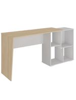 Mesa Para Escritório Escrivaninha Home Office Urban A02 Carvalho Branco - Lyam Decor