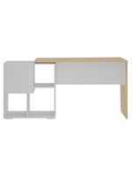 Mesa Para Escritório Escrivaninha Home Office Urban A02 Carvalho Branco - Lyam Decor