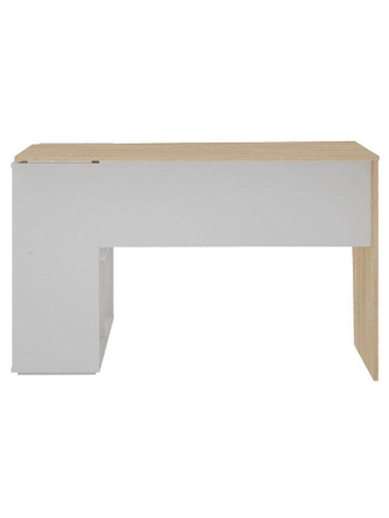 Mesa Para Escritório Escrivaninha Home Office Urban A02 Carvalho Branco - Lyam Decor