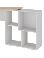 Mesa Para Escritório Escrivaninha Home Office Urban A02 Carvalho Branco - Lyam Decor