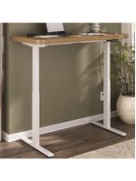 Mesa Com Regulagem De Altura Elétrica Para Escritório Home Office Aurum A02 Olmo - Lyam Decor
