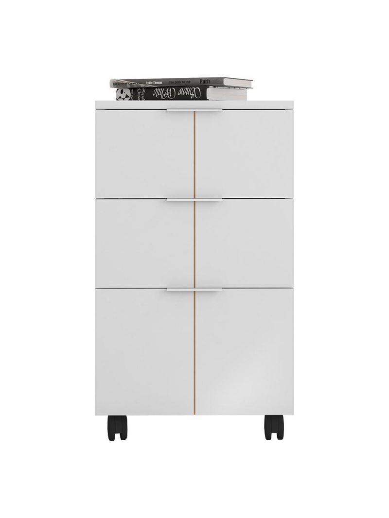 Gaveteiro Para Escritório Organizador Branco Cubic Caemmun