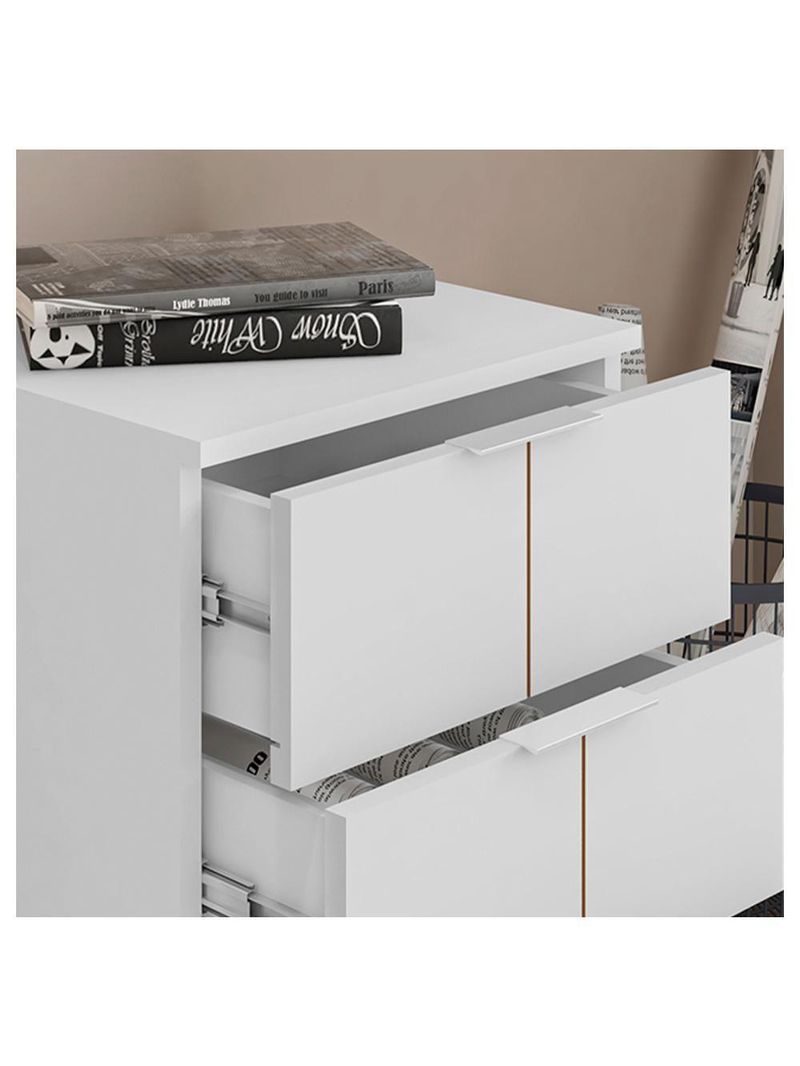 Gaveteiro Para Escritório Organizador Branco Cubic Caemmun