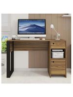 Escrivaninha Mesa Computador Escritório Meta Marrom Caemmun