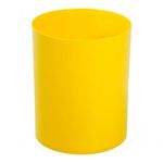 Kit 6 Cestos de Lixo Plástico para Escritório 13L em Polipropileno Preto Branco Amarelo Azul