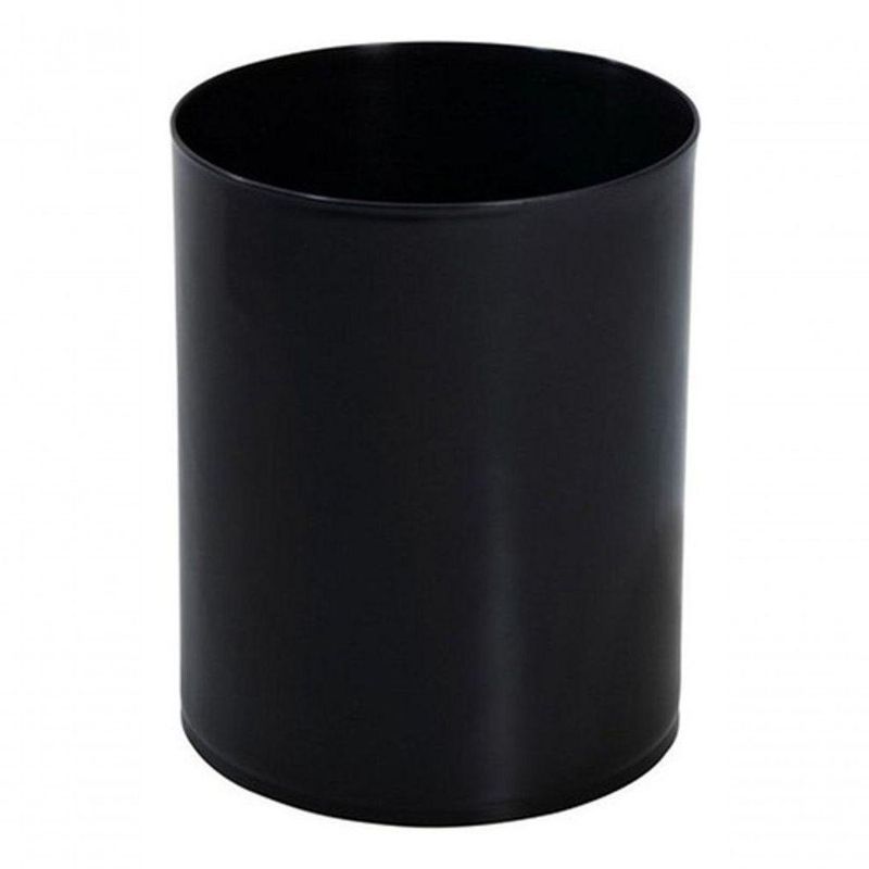 Kit 6 Cestos de Lixo para Escritório 13L Plástico Polipropileno Preto Branco Amarelo Azul Vermelho