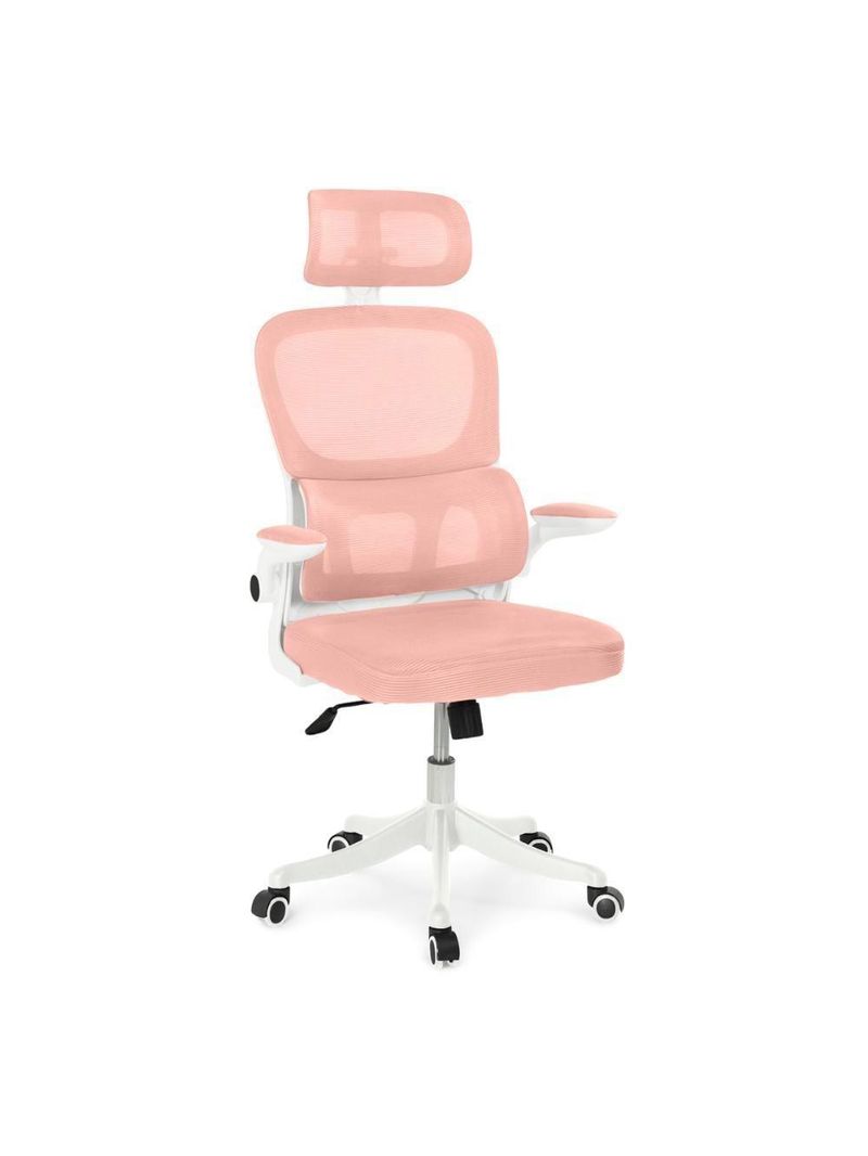 Kit 4 Cadeiras De Escritório Executiva Viena Com Regulagem De Altura - Rosa