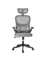 Kit 2 Cadeiras De Escritório Executiva Viena Com Regulagem De Altura - Cinza/preto