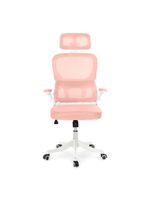 Kit 8 Cadeiras De Escritório Executiva Viena Com Regulagem De Altura - Rosa