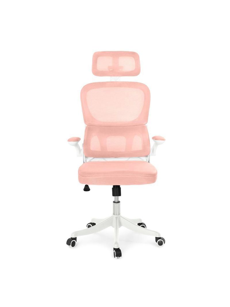 Kit 6 Cadeiras De Escritório Executiva Viena Com Regulagem De Altura - Rosa