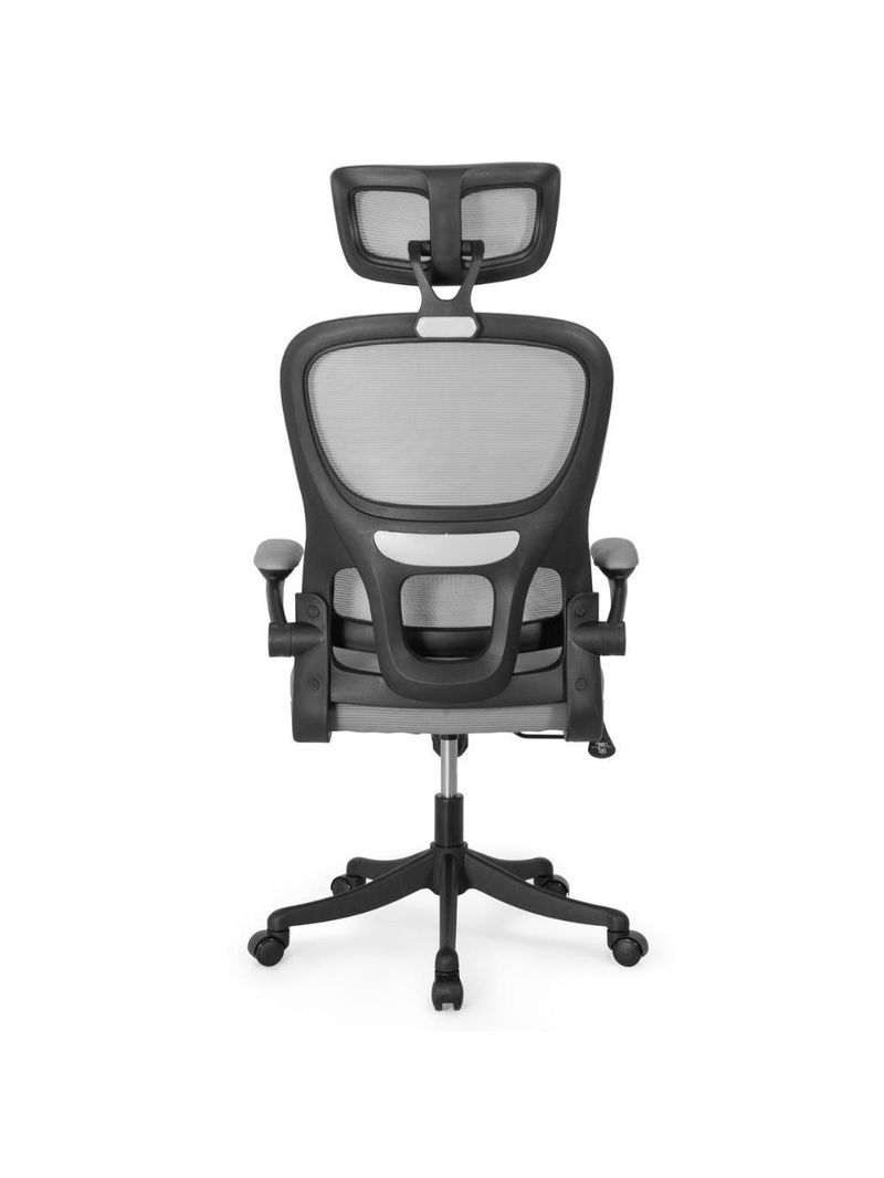 Kit 8 Cadeiras De Escritório Executiva Viena Com Regulagem De Altura - Cinza/preto