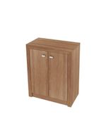 Balcão Escritório Com 2 Portas Multimóveis Cr25013 Amendoa